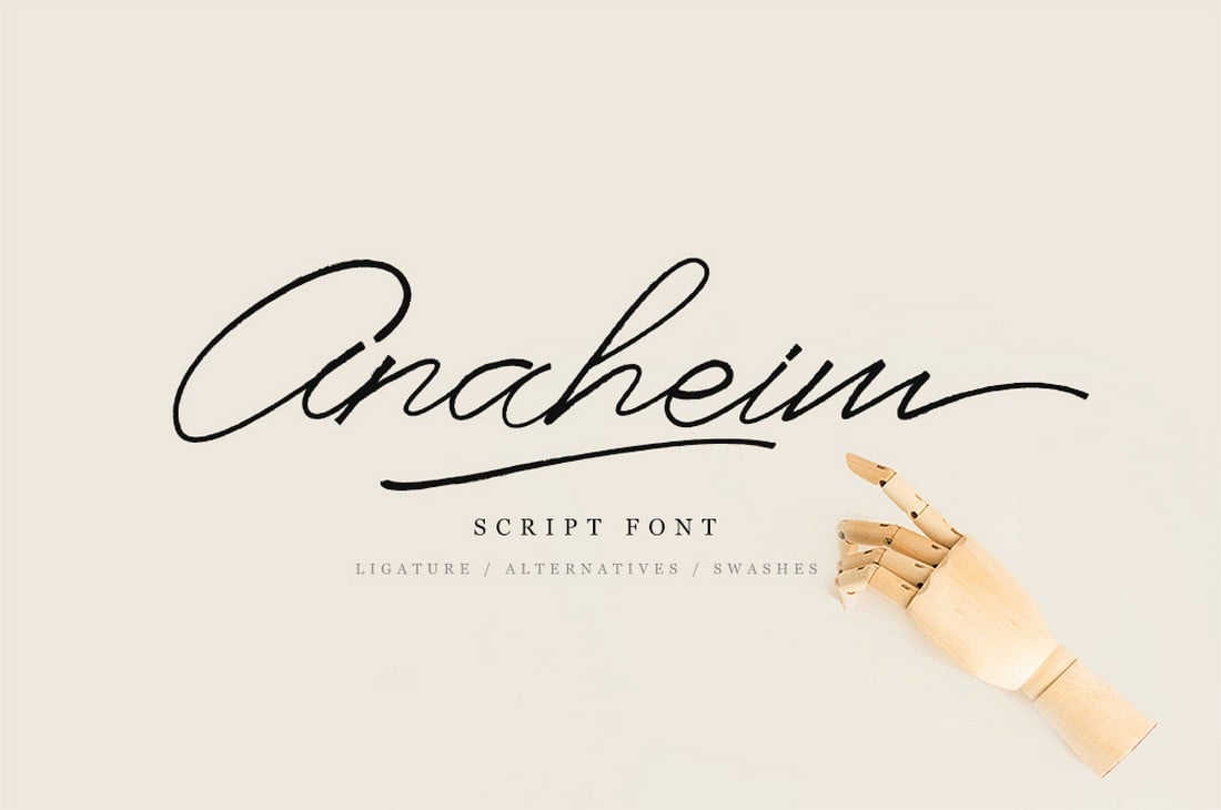 Anaheim-Free-Thin-Script-Font 25+ Best Thin & Skinny Fonts in 2022 design tips 