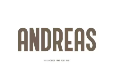 Andreas Condensed Rounded Font