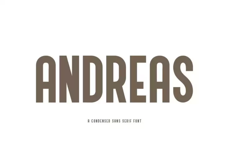 View Information about Andreas Condensed Rounded Font