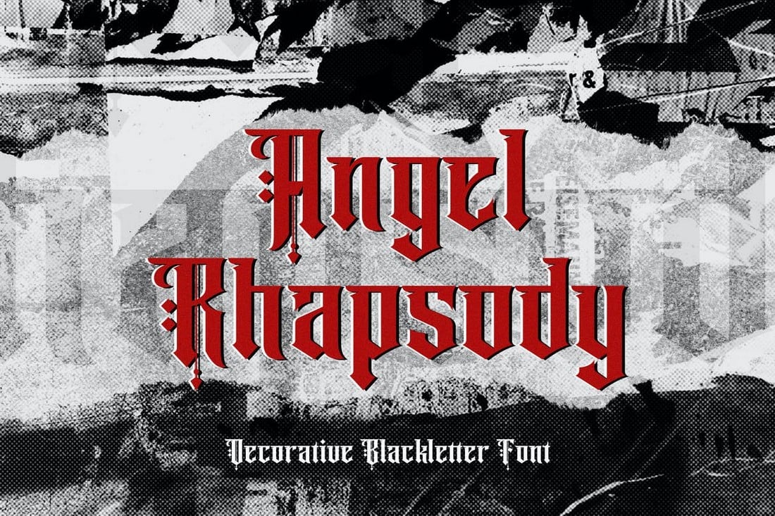 Angel Rhapsody - Blackletter Gothic Font