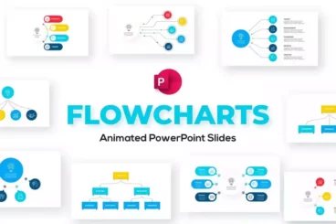 Animated Flow Charts PowerPoint Template