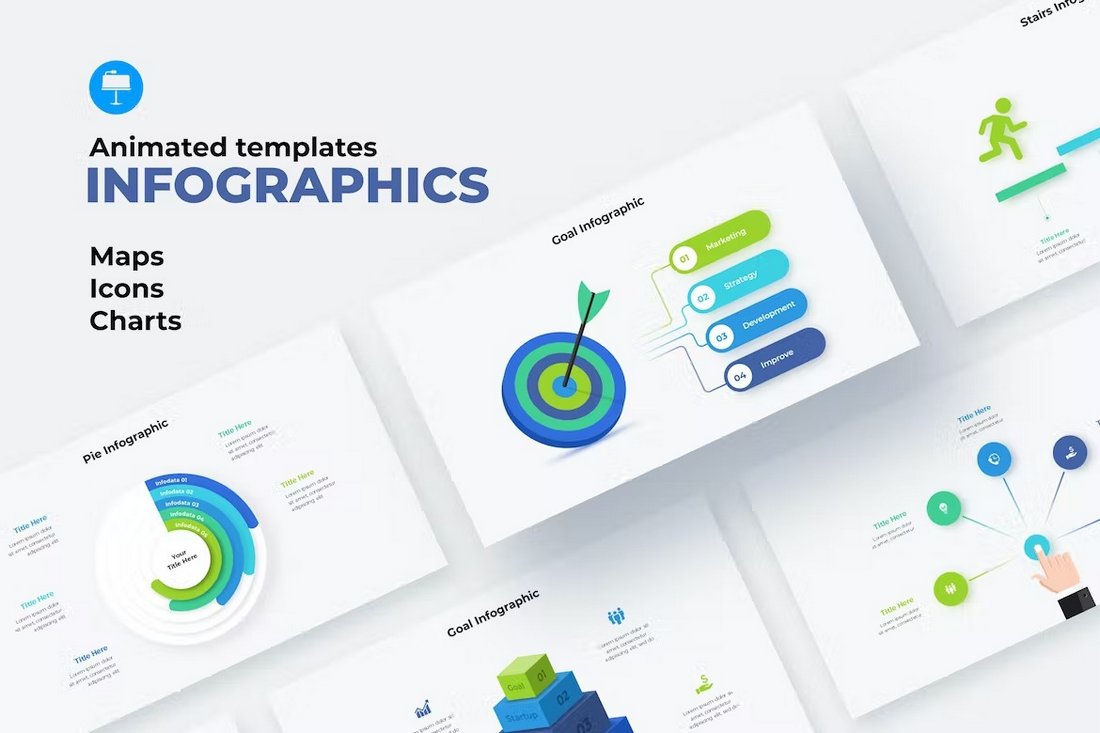 Animated Infographic Slides for Keynote