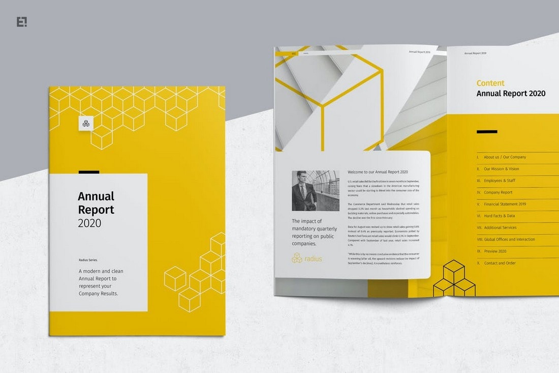 Annual-Report-Creative-InDesign-Template 30+ Annual Report Templates (Word & InDesign) 2020 design tips Inspiration|annual|report|template 