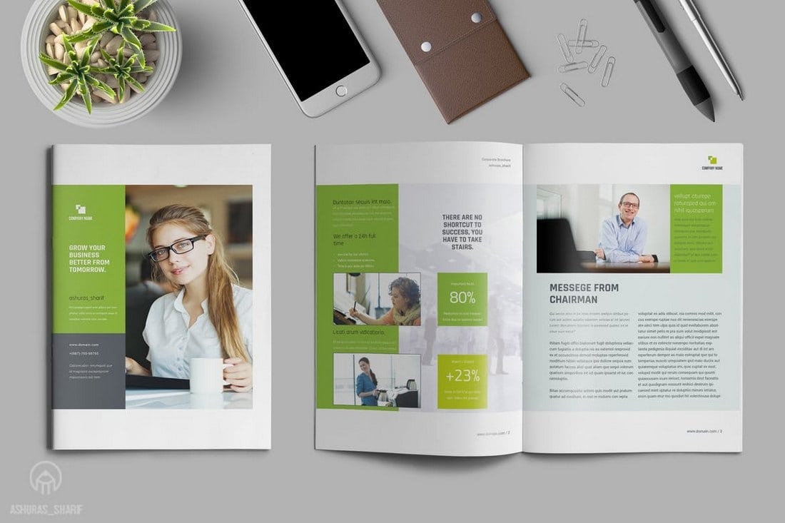 Annual-Report-Template-InDesign 30+ Annual Report Templates (Word & InDesign) 2020 design tips Inspiration|annual|report|template 