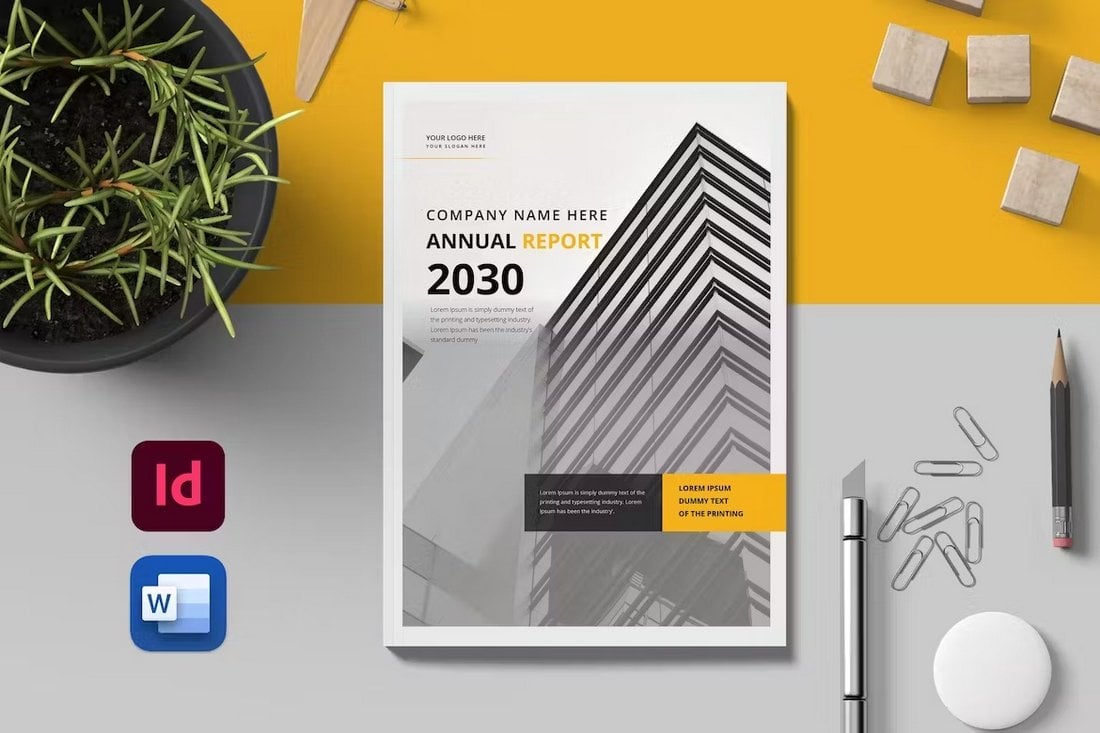 Annual Report Template Word & INDD
