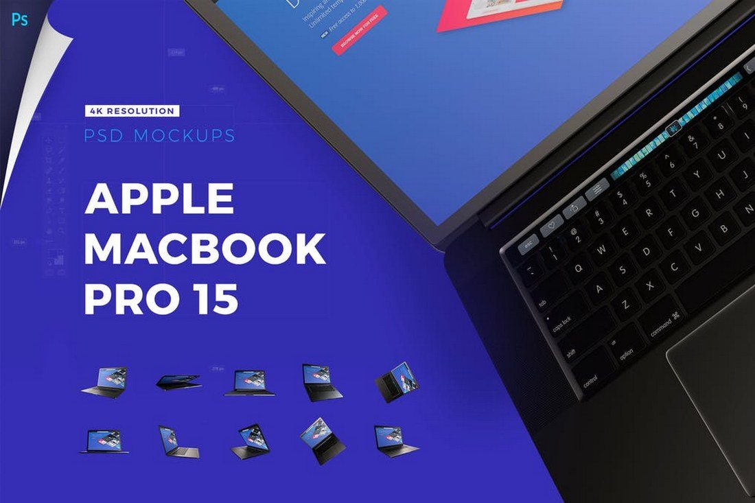 Apple-Macbook-Pro-4K-Mockup-Pack 100+ MacBook PSD & Vector Mockups design tips 