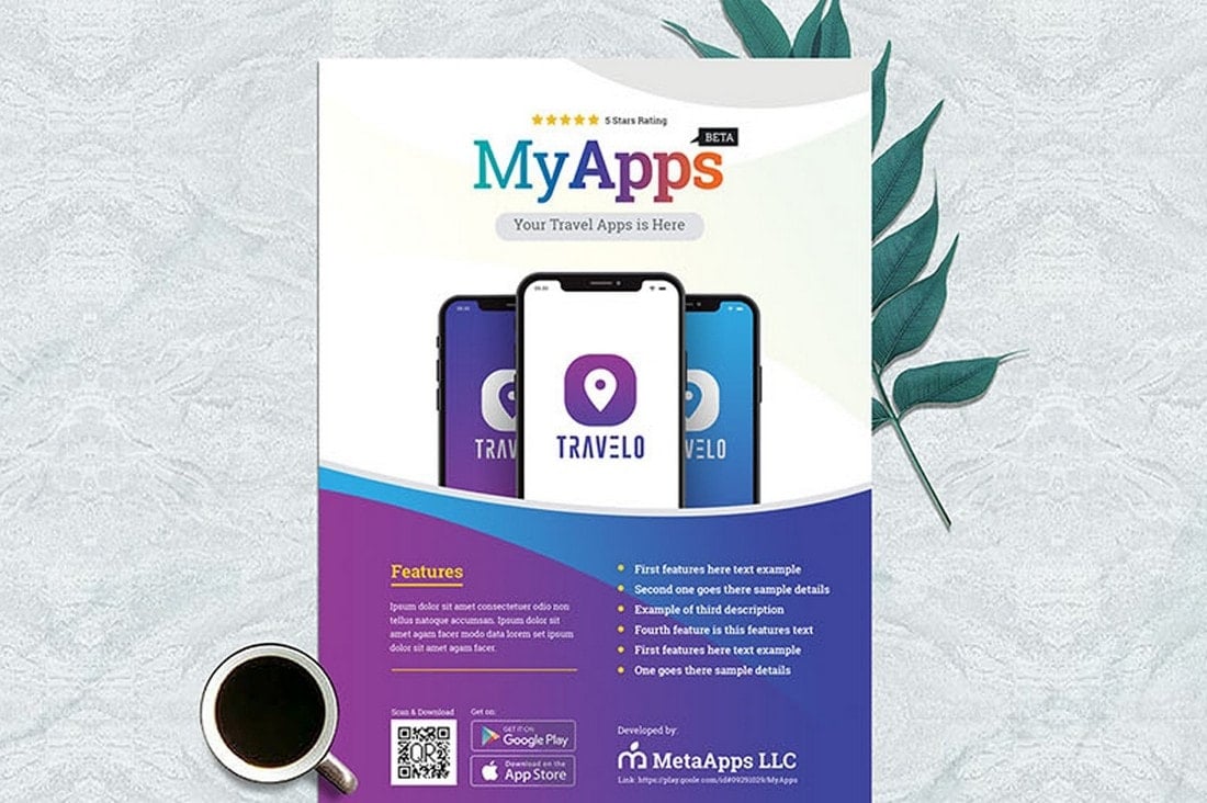 Apps Promotion Poster Template
