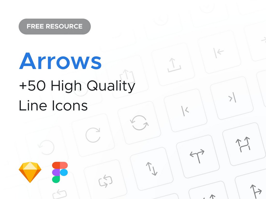 Arrows-Icons-Free-Sketch-Resources 25+ Best Sketch App Resources (UI Kits, Templates, & More) design tips 