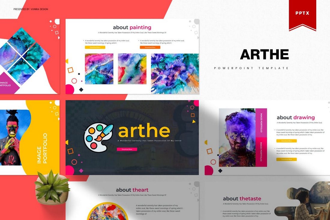 Arthe Powerpoint Template