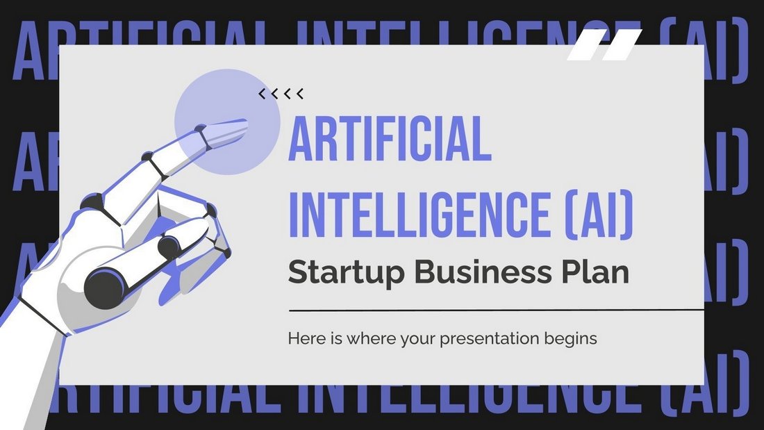 Artificial Intelligence (AI) Startup Business Plan Free PPT