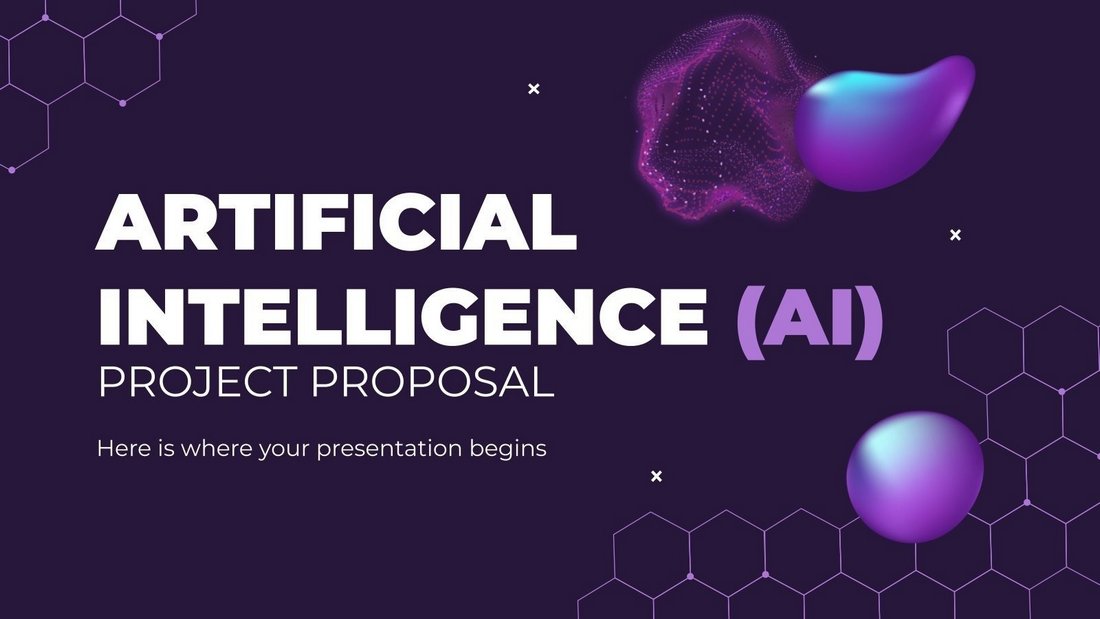 Artificial Intelligence (AI) Technology Project Proposal Free PPT