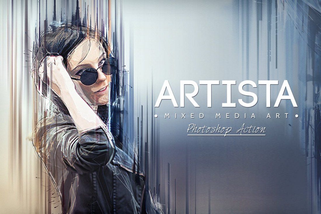 Artista-Mixed-Media-Art-Photoshop-Action 20+ Best Watercolor Photoshop Actions design tips 