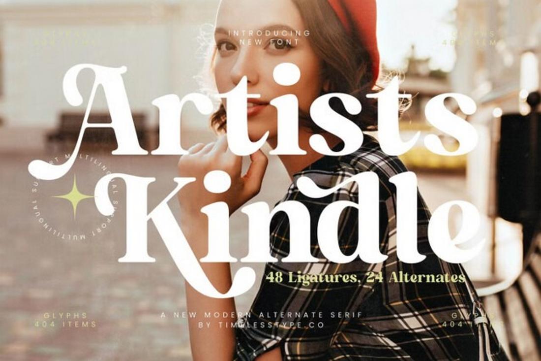 Artists Kindle - Free Modern Serif Font