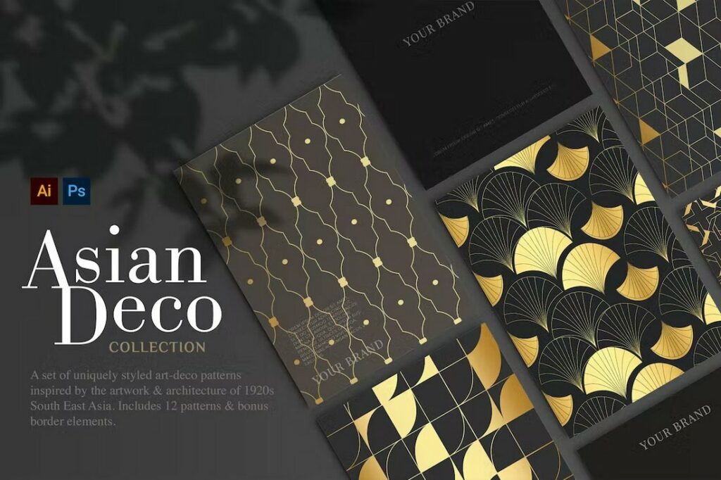 20+ Best Art Deco Patterns, Frames, & Backgrounds | Design Shack
