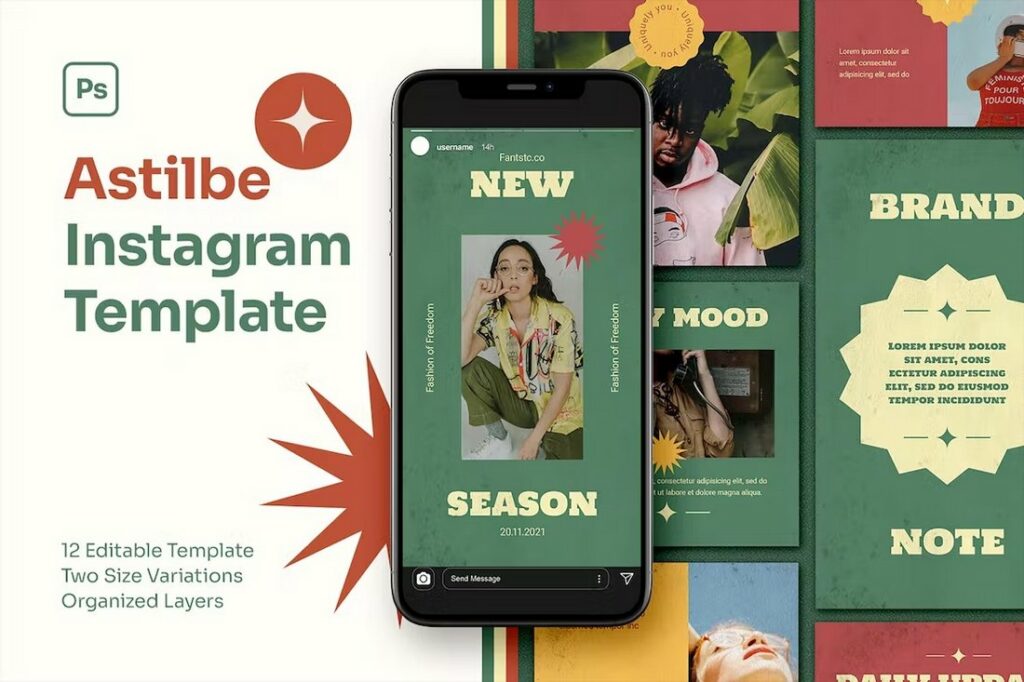 70+ Best Instagram Post & Story Templates 2024 | Design Shack