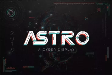 Astro Cyberpunk Shadow Font