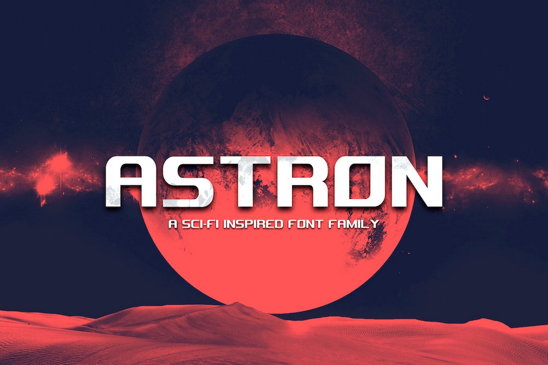 Astron - Free Sci-Fi Display Font