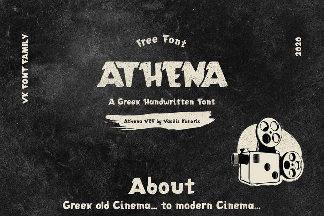 Athena VFK - Font Gaya Yunani Gratis