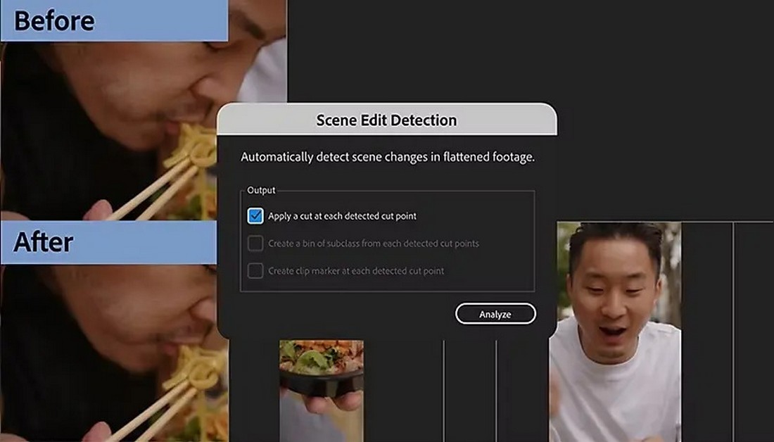 Automatically Cut Scenes with Scene Edit Detection