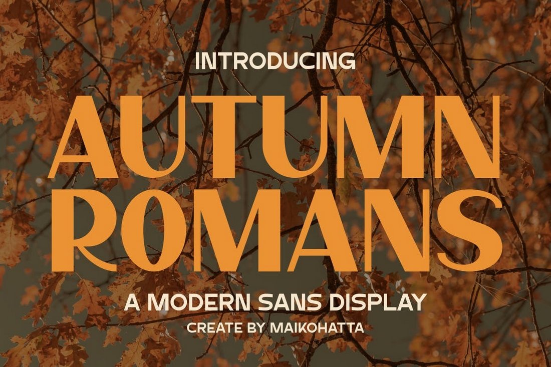 Autumn Romans - Modern Fall Font