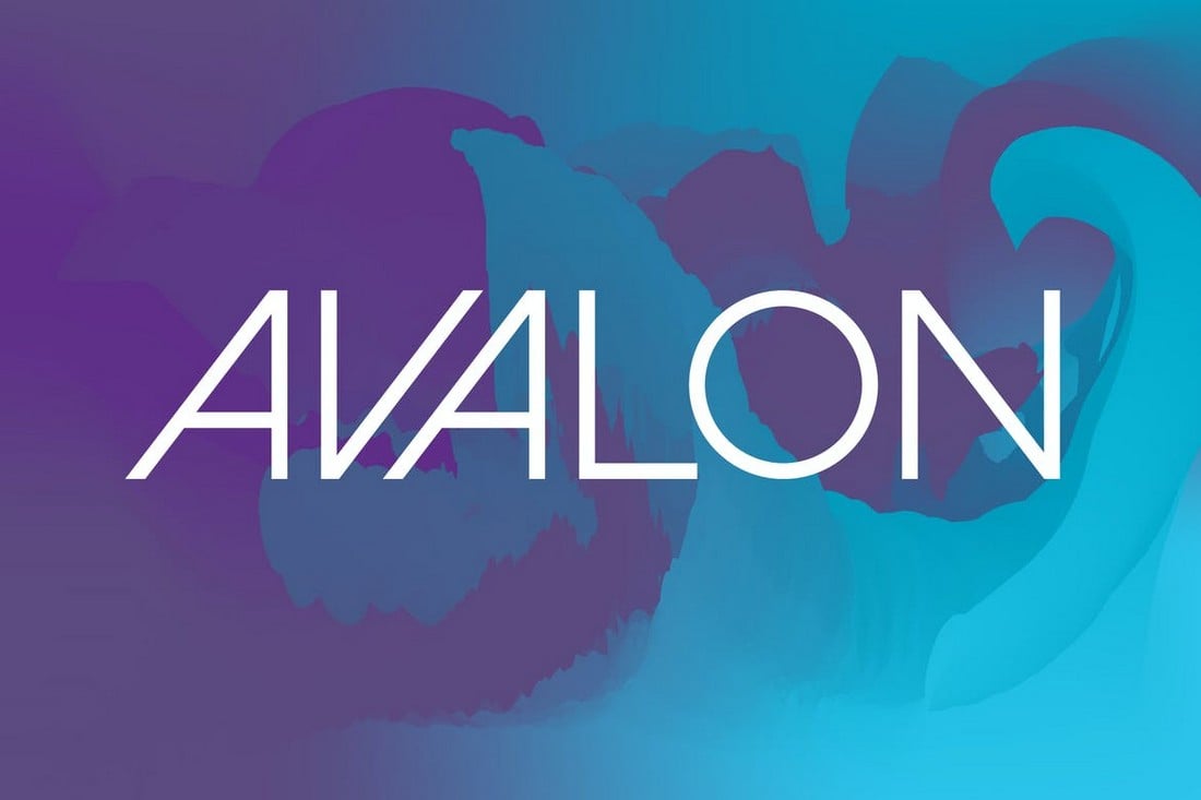 Avalon - Font Geometris Kreatif