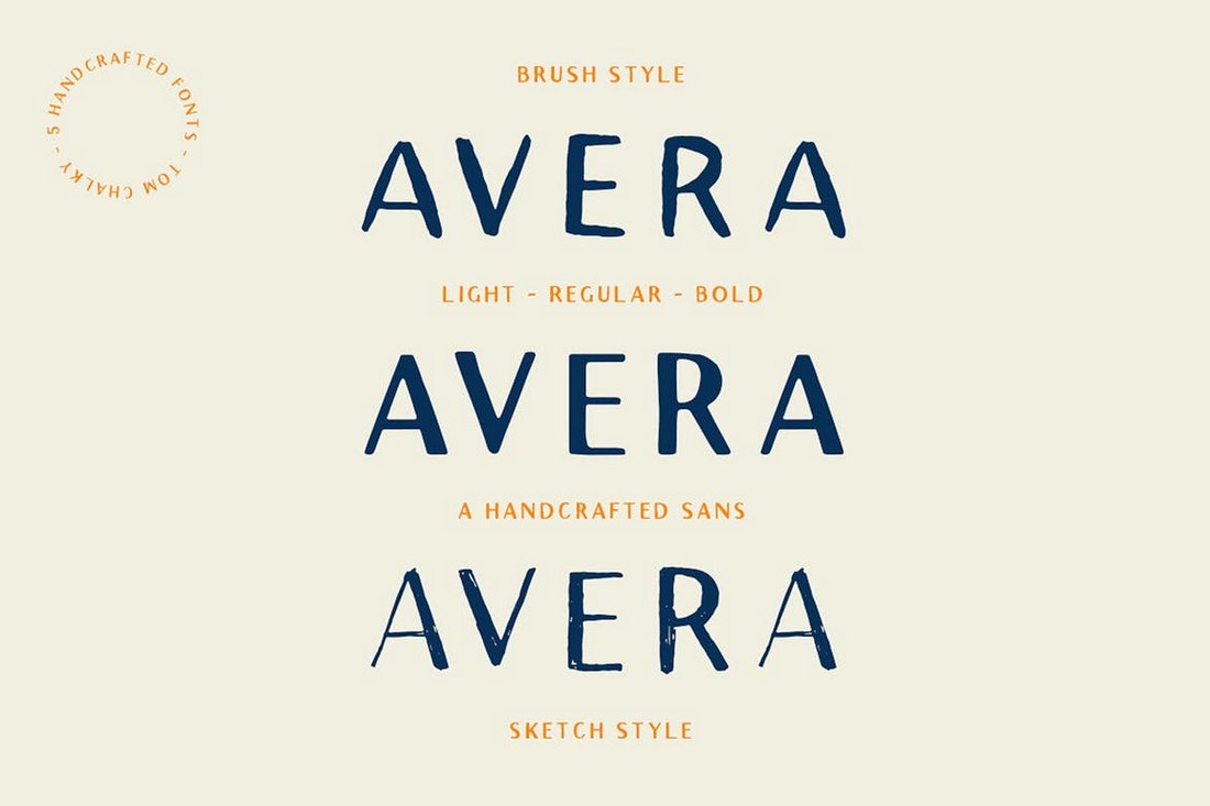 Avera Sans - Familia de fuentes