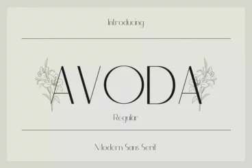 Avoda Modern Clean Font