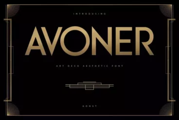 Avoner Elegant Art Deco Fonts