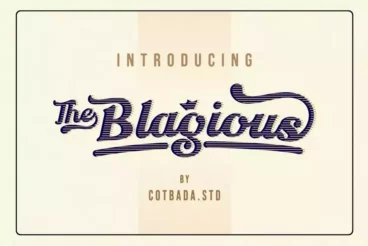 BLAGIOUS Stylish Baseball Font