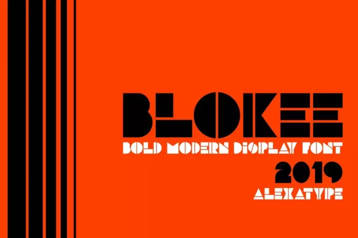 View Information about BLOKEE Modern Block Letter Font