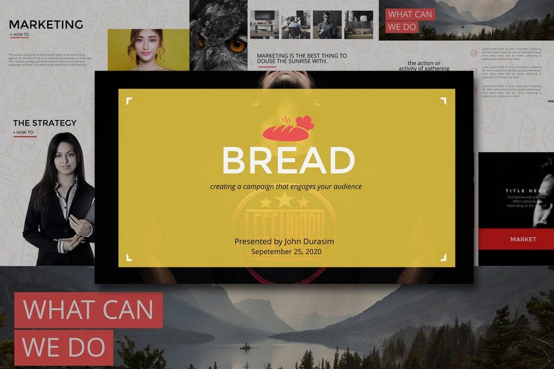 BREAD-Powerpoint-Template Choosing the Best Font for PowerPoint: 10 Tips & Examples design tips 