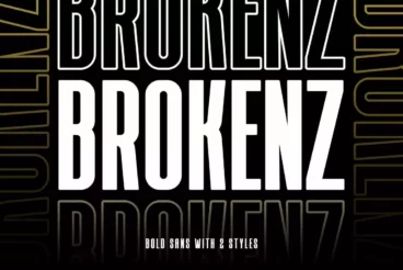 BROKENZ Bold Block Font