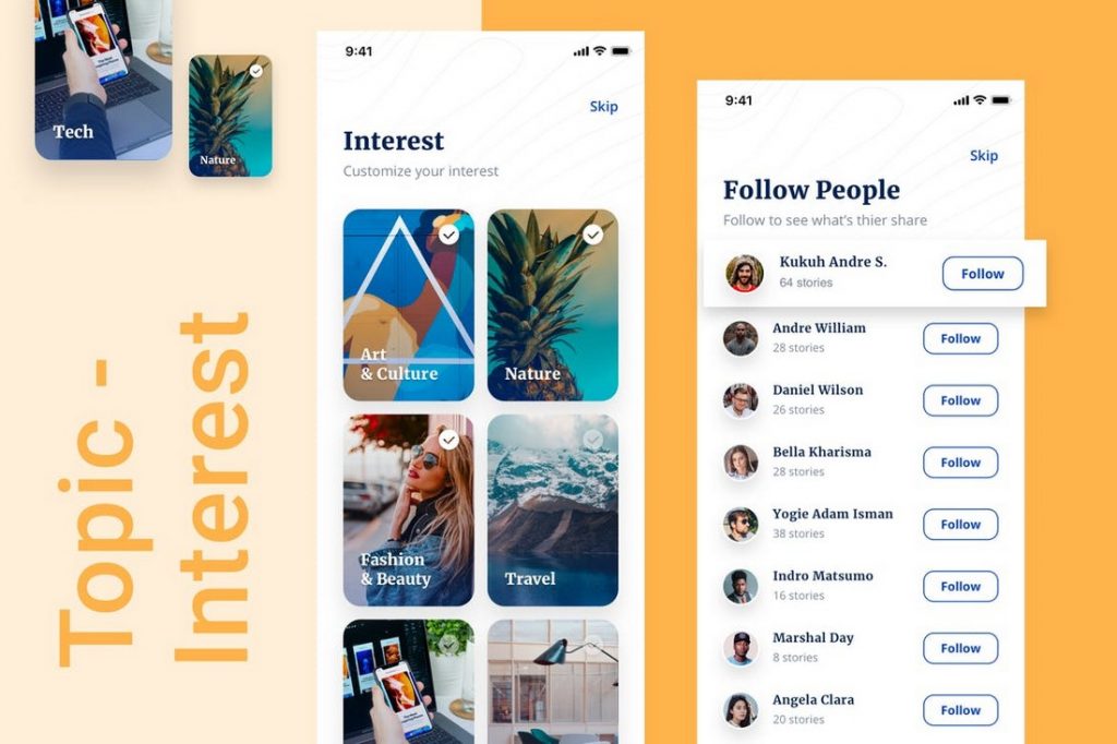 30+ Best Sketch iOS App Templates – Yes Web Designs