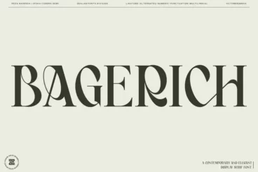 Bagerich Stylish Art Nouveau Font