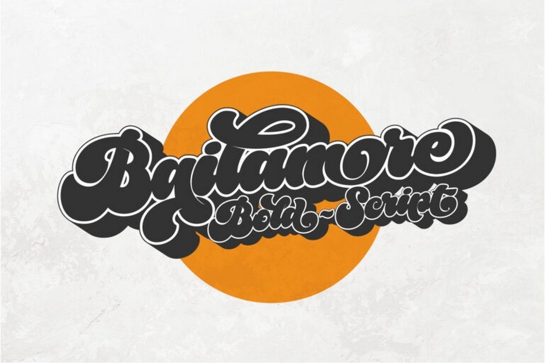 Bailamore - Free Script Shadow Font