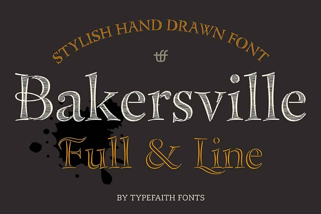 Bakersville - Handmade Chalk Font