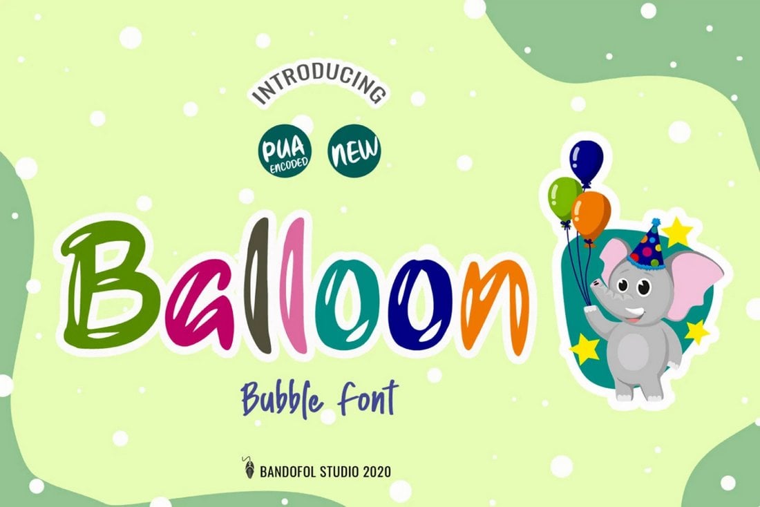 Balon - Font Anak Gratis