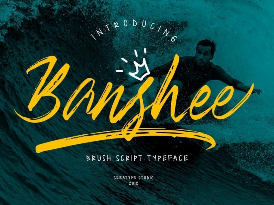 Banshee - Free Brush Script Font