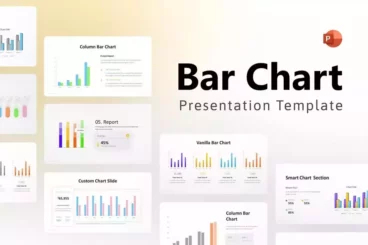 Bar Charts & Infographic PowerPoint Template