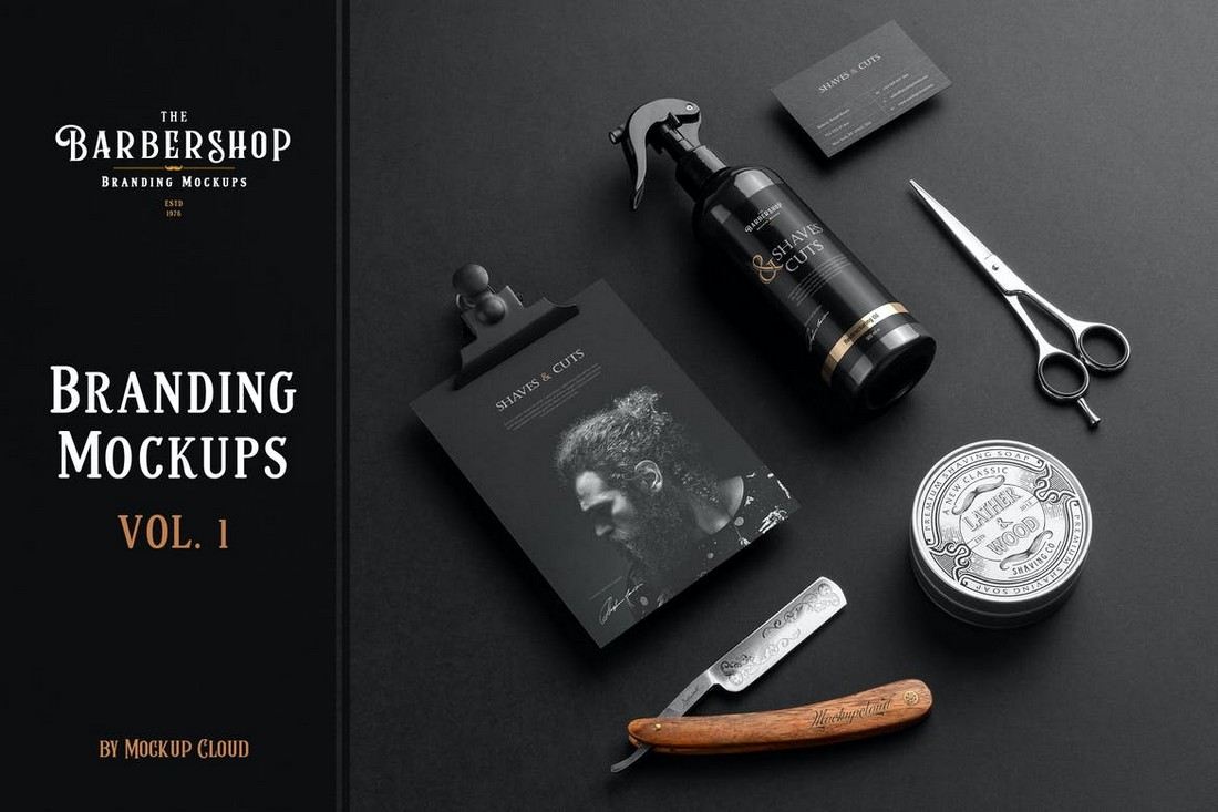 Barbershop-Branding-Mockup-Templates 20+ Best Branding Mockup Templates 2022 design tips 