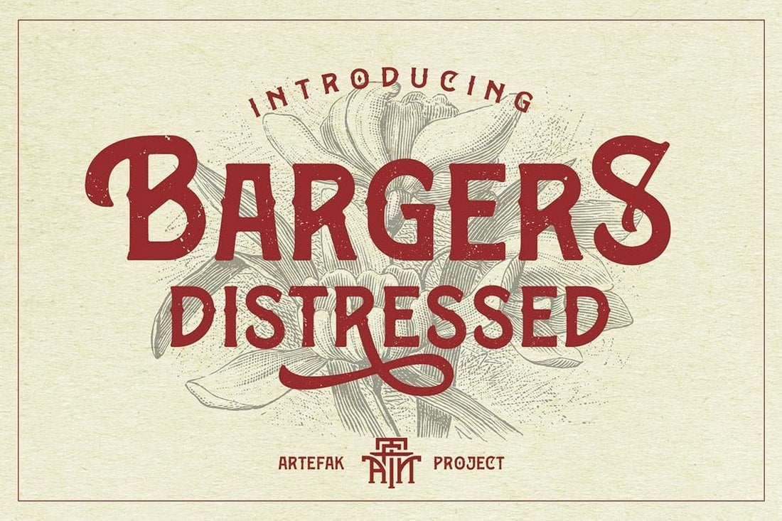 Bargers Distressed - Vintage Font