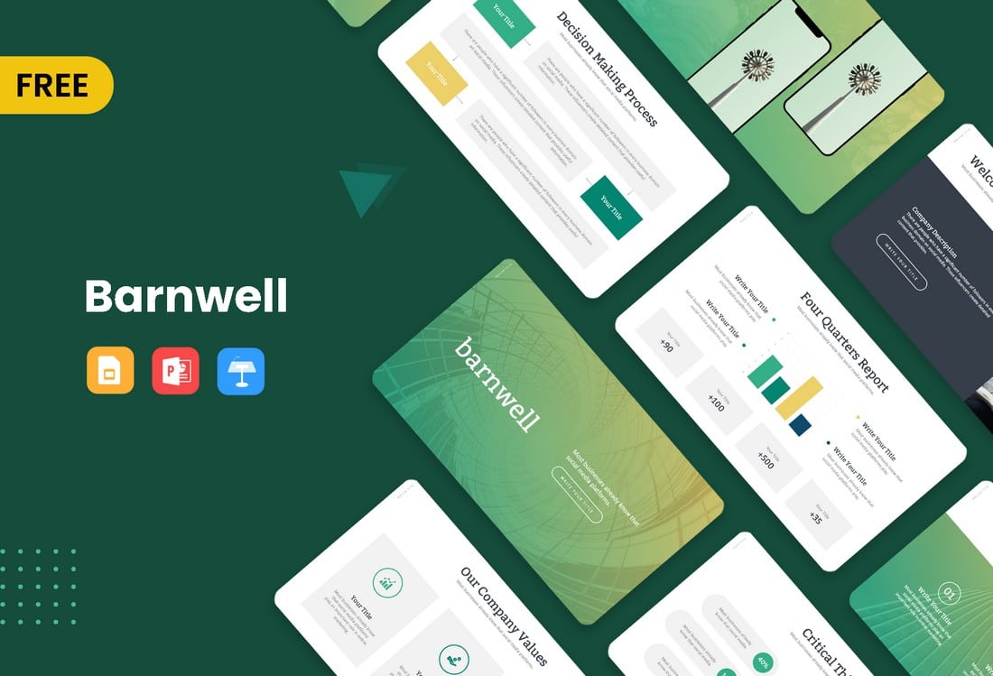 Barnwell Free Business Presentation Template