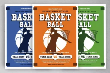 Basketball Match Sports Flyer Template