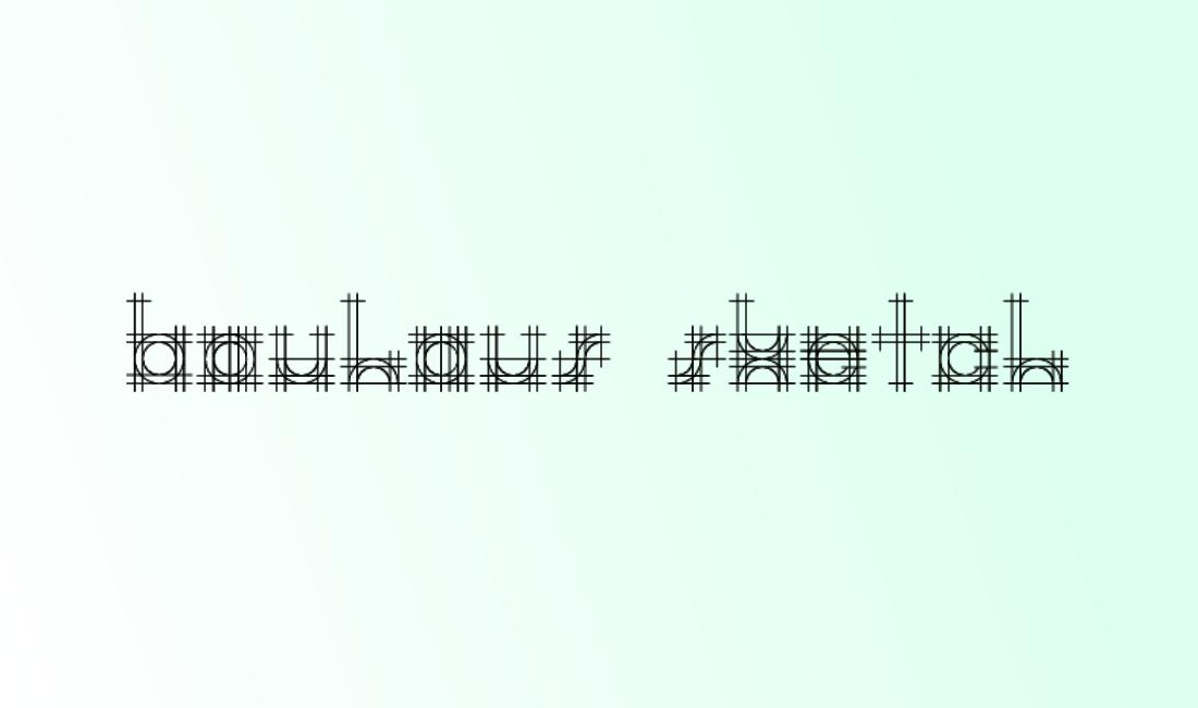 Bauhaus Sketch - Free Architectural Font