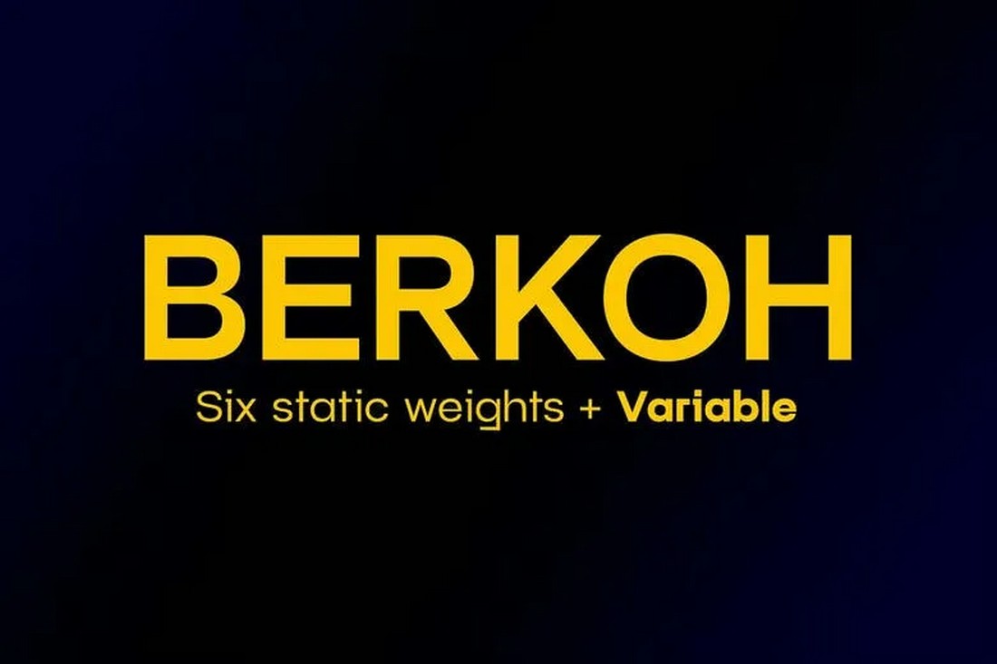 Berkoh - Free Portfolio Font