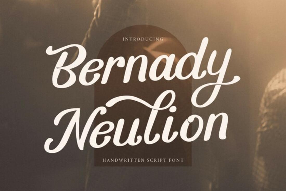 Bernady Neulion - Script Font