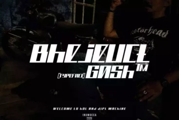 Bhejeuct Gash Typeface