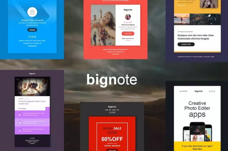 View Information about Bignote 24 Email Notification Templates