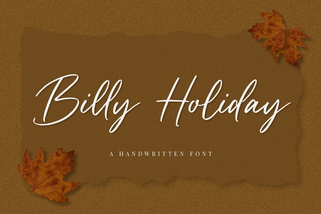 Billy Holiday - Handwritten Autumn Font