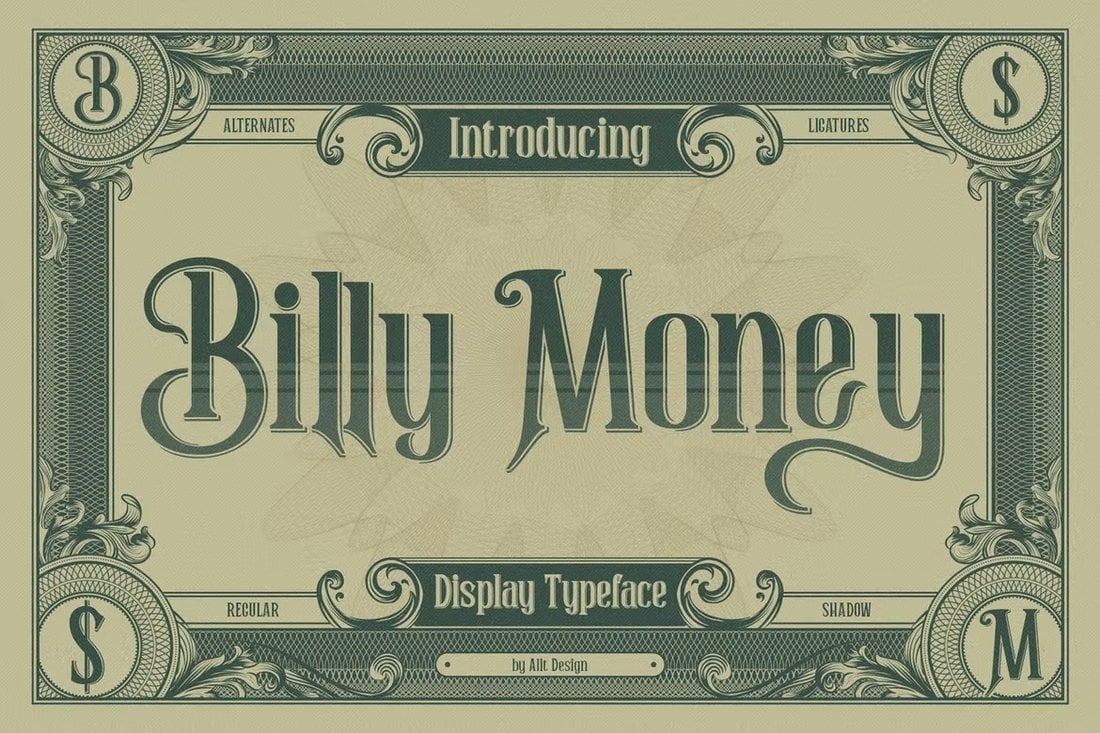 Billy-Money-Victorian-Style-Old-English-Font 25+ Vintage “Old English” Fonts & Traditional Typography design tips  